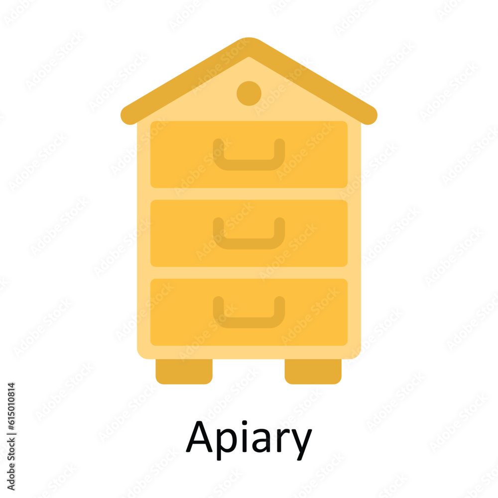 Apiary Vector Flat Icon Design illustration. Nature and ecology Symbol on White background EPS 10 File Apiary Vector Flat Icon Design illustration. Nature and ecology Symbol on White background EPS 10 File