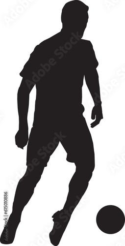 Dynamic Sports Silhouette: Playing with a Ball