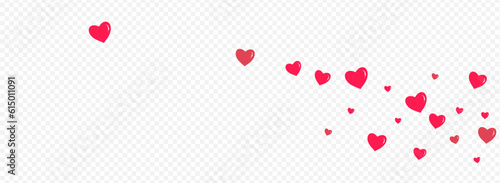 Red Papercut Vector Panoramic Transparent