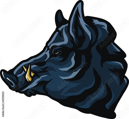 Photography Wild Boar Face Illustration. Wild. Face. Vector