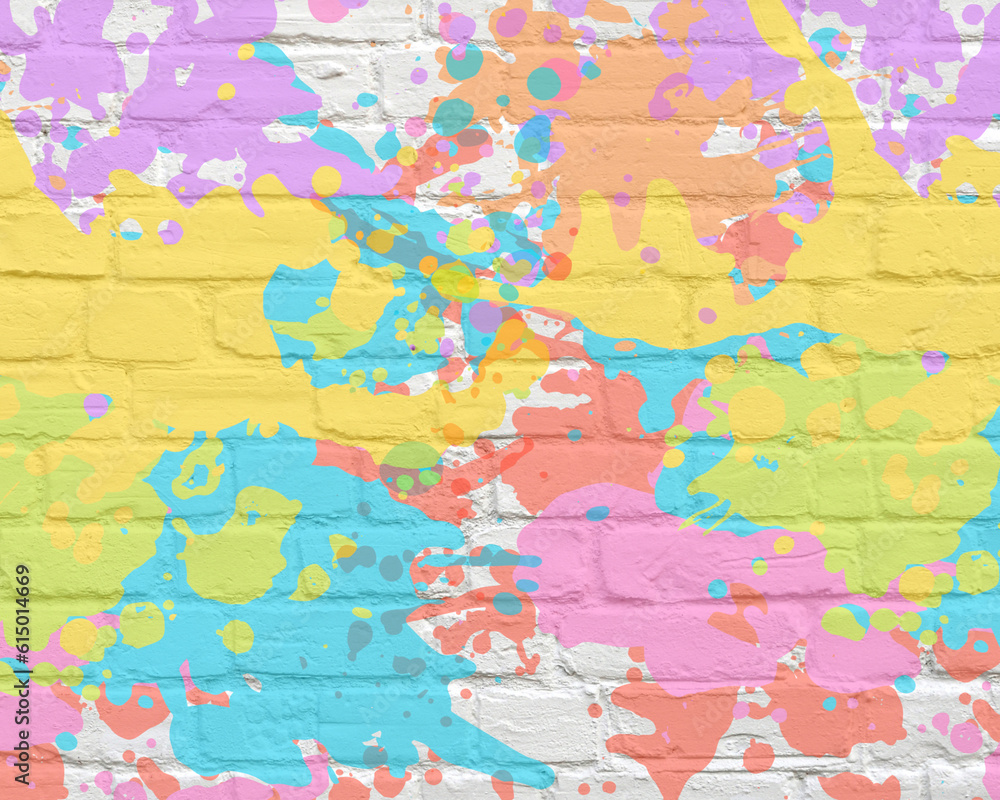 Multi-coloured Paint background