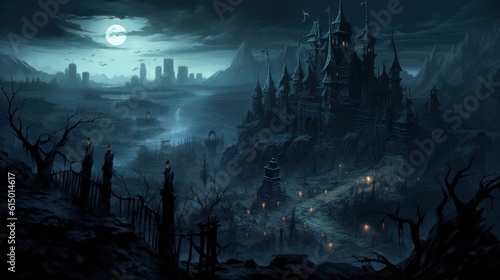 Dark Fantasy Landscape Game Art © Damian Sobczyk