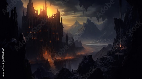 Dark Fantasy Landscape Game Art