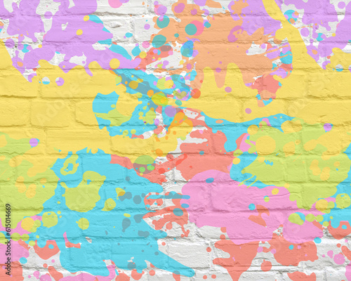 Multi-coloured Paint background