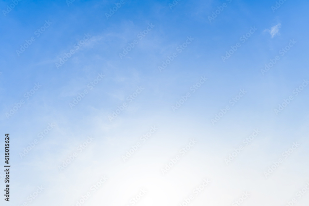 Blue sky and bright clouds at Jeju Island, Korea