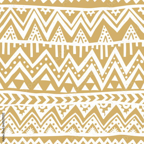 Hand drawn abstract seamless pattern, ethnic background, african style - great for textiles, banners, wallpapers, wrapping - vector design