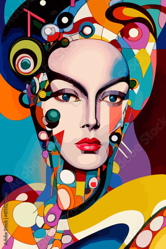 woman abstract illustration