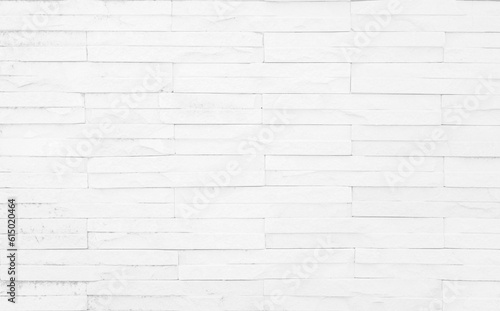 white brick wall texture background. Brickwork and stonework flooring interior rock old pattern design.