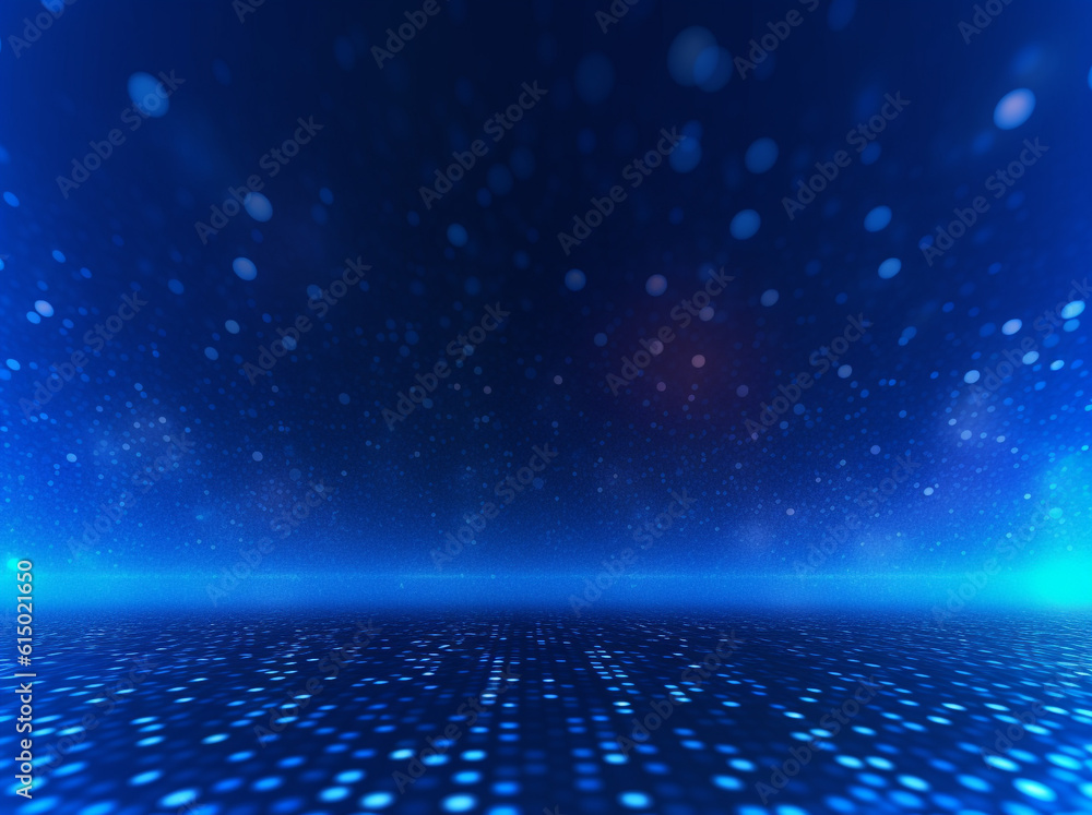 A blue abstract background with stars against a black backdrop. Generative AI A blue abstract background with stars against a black backdrop. Generative AI