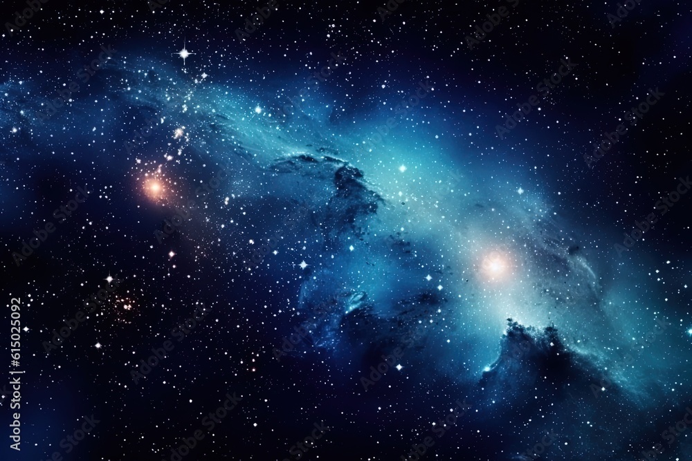 Universe night sky with nebula and stars Universe night sky with nebula and stars