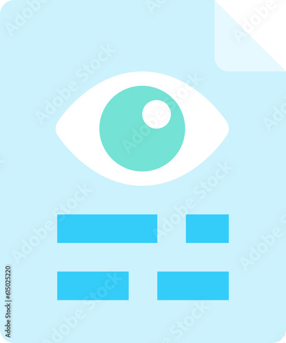 optic profile flat icon