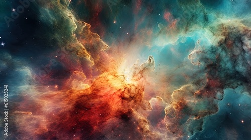 Nebula in space astronomy art concept