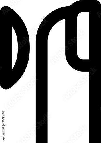 contact lense black outline icon