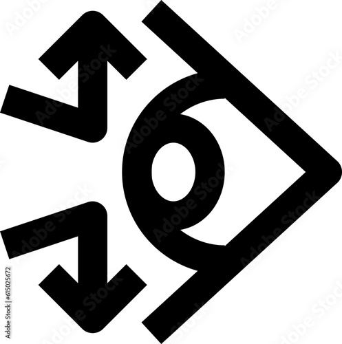 mydriatic black outline icon