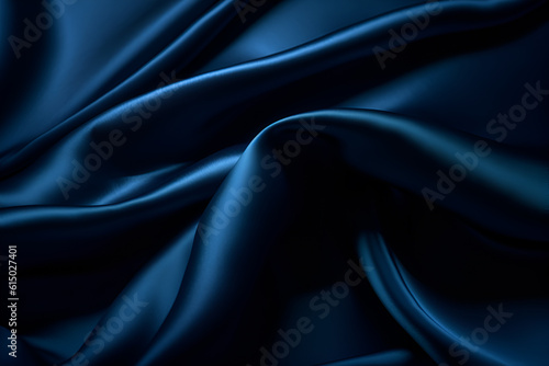 Wallpaper Mural Smooth elegant dark blue silk or satin luxury cloth texture can use as abstract background. Luxurious background design Torontodigital.ca