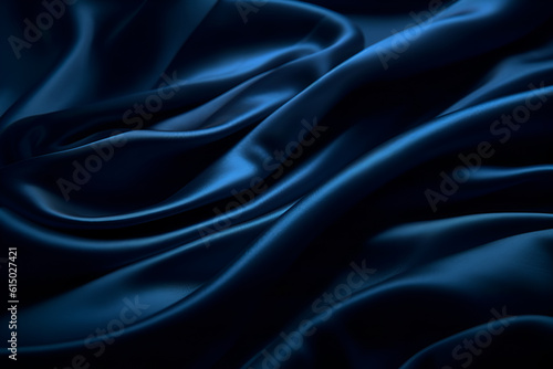 Wallpaper Mural Smooth elegant dark blue silk or satin luxury cloth texture can use as abstract background. Luxurious background design Torontodigital.ca
