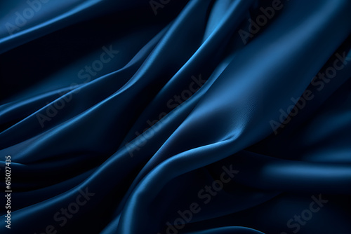 Wallpaper Mural Smooth elegant dark blue silk or satin luxury cloth texture can use as abstract background. Luxurious background design Torontodigital.ca