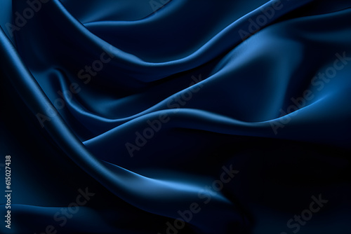 Wallpaper Mural Smooth elegant dark blue silk or satin luxury cloth texture can use as abstract background. Luxurious background design Torontodigital.ca
