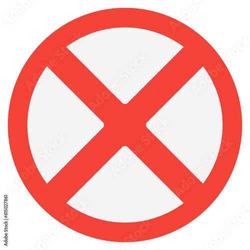 No parking icon in flat style, use for website mobile app presentation Free Download No parking icon in flat style, use for website mobile app presentation - GFXLoad