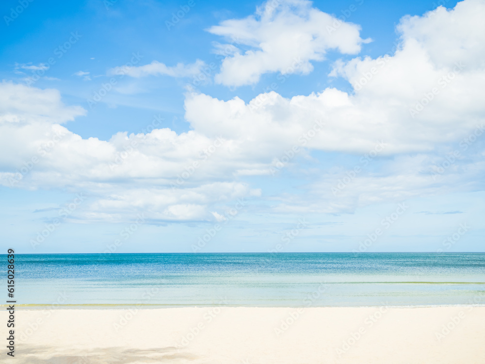 Beach blur Sea Ocean Horizon Background,White Sand Summer Tropical