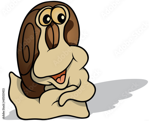 Funny Smiling Light Brown S...