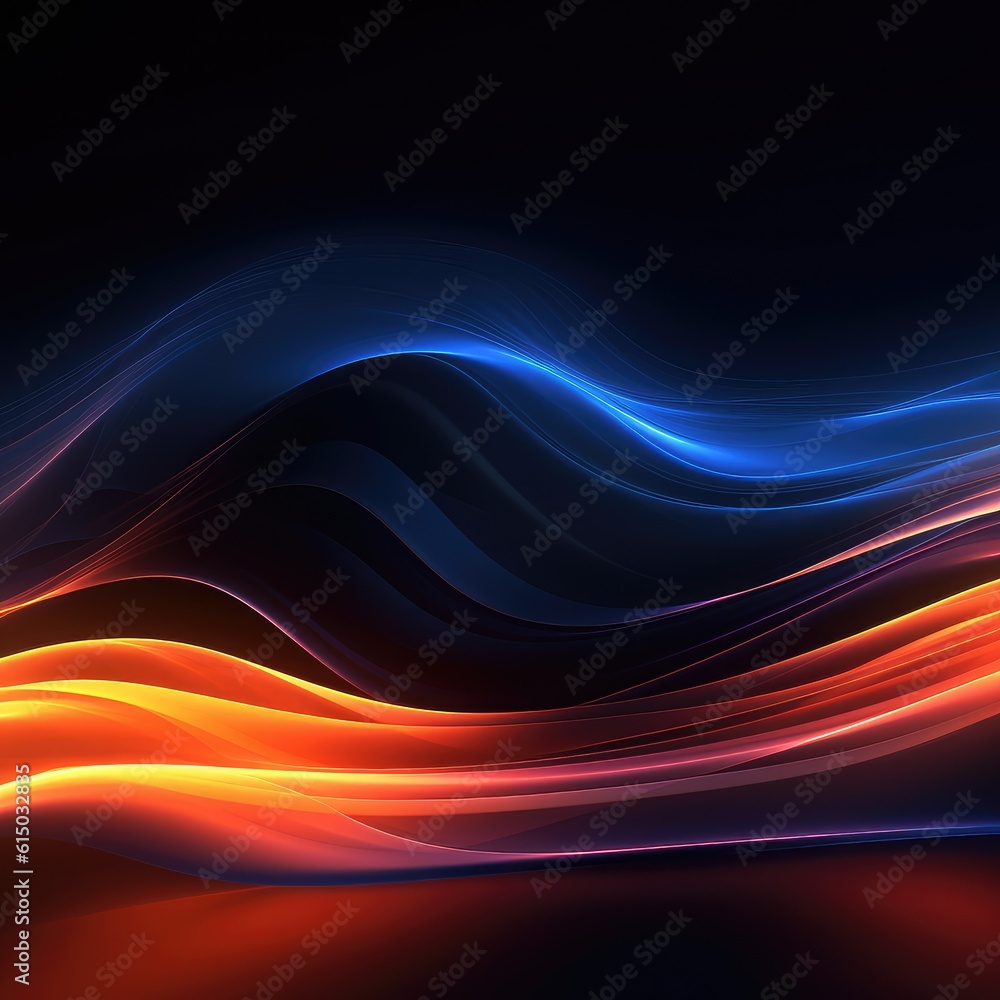 Obraz premium Modern line effect for banners technology background, speed and movement,line, solution,hight details, Generative AI illustration.