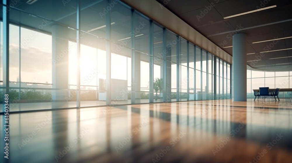 interior of a modern building. Generative Ai. interior of a modern building. Generative Ai.