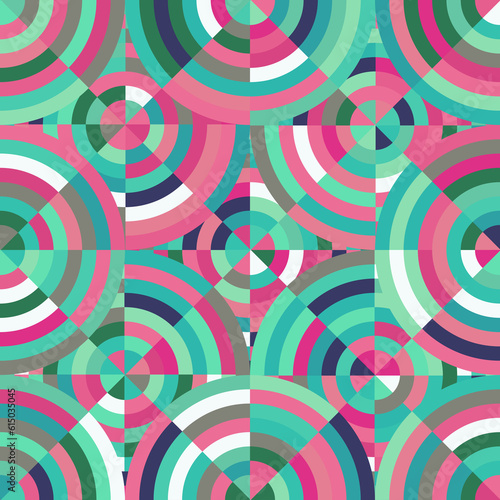 abstract original geometric seamless pattern - circles illustration