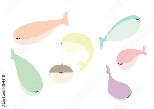カラフルなサカバンバスピスのベクターイラスト