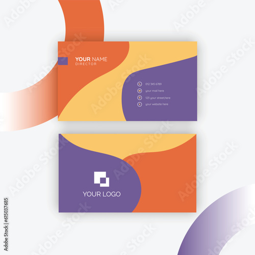 Modern business card design template