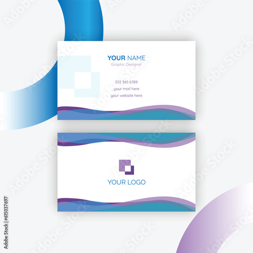 Modern business card design template