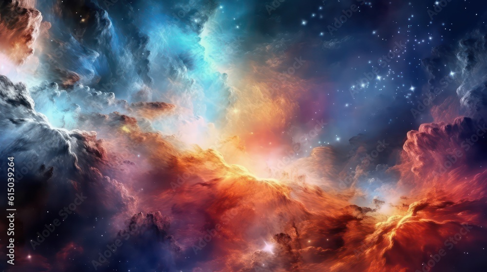 Fototapeta premium colorful space background