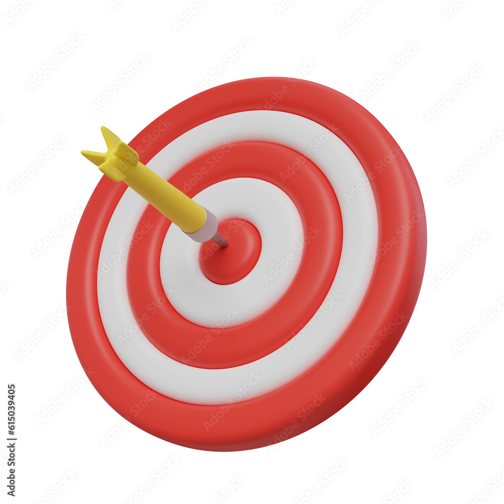 dart target 3d illustration dart target 3d illustration