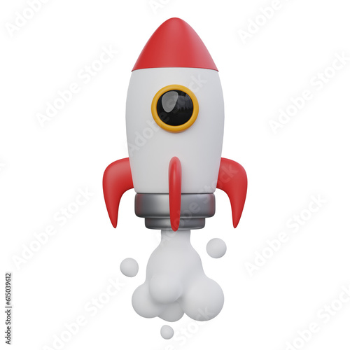 rocket 3d illustration