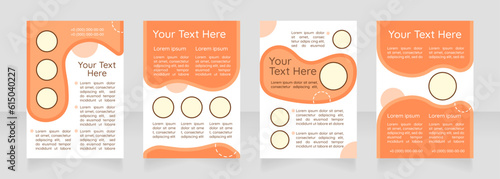Commercial proposal blank brochure layout design. Attract attention. Vertical poster template set with empty copy space for text. Premade corporate reports collection. Editable flyer paper pages