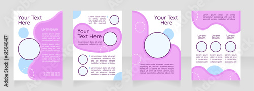 Successful pregnancy blank brochure layout design. Prenatal care. Vertical poster template set with empty copy space for text. Premade corporate reports collection. Editable flyer paper pages