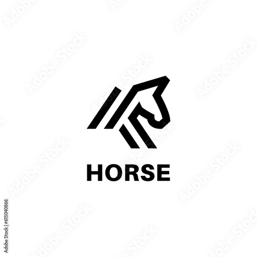 Modern horse logo design