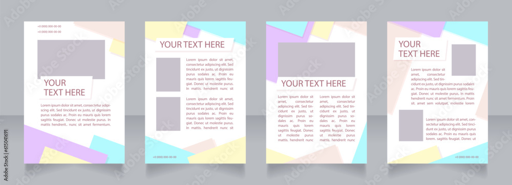 Advocacy service promotion blank brochure layout design. Lawyer. Vertical poster template set with empty copy space for text. Premade corporate reports collection. Editable flyer paper pages
