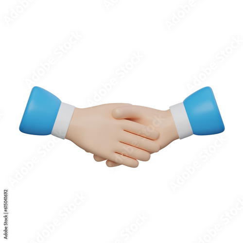 handshake gesture 3d