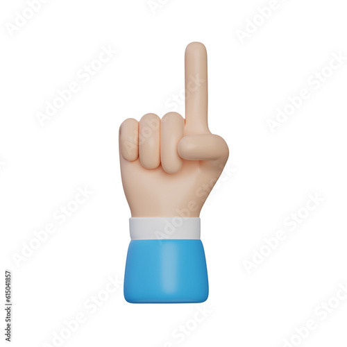 Raise Hand gesture 3d