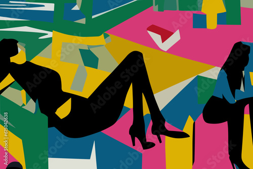 woman on a park bench