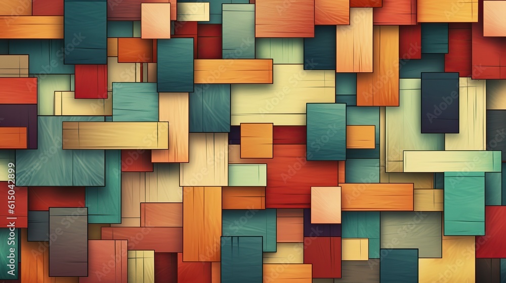 illustration, many squares with many and lines, generative ai illustration, many squares with many and lines, generative ai