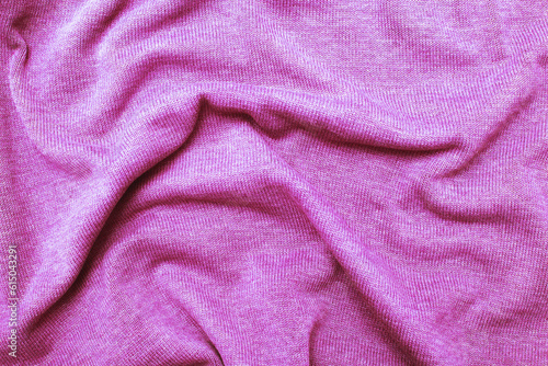 burgundy viva magenta wrinkled plush fabric background texture, soft material pattern