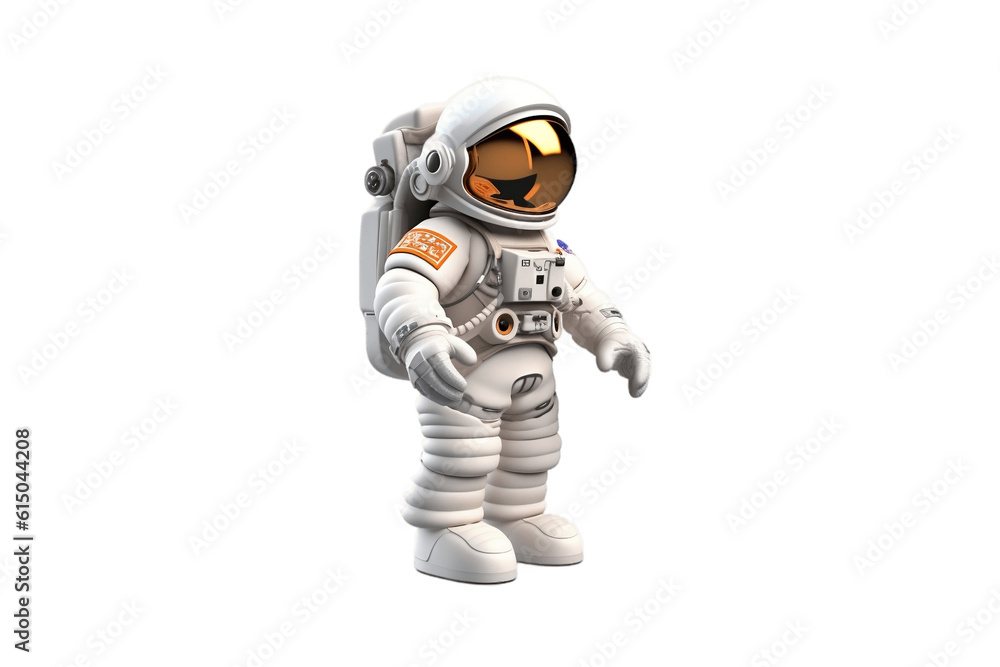 Emoji Astronaut Guy on transparent Background, AI