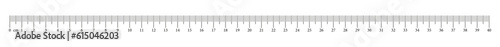 Measuring chart with 40 centimeters. Ruler scale with numbers. Length measurement math, distance, height, sewing tool. Eps icon.