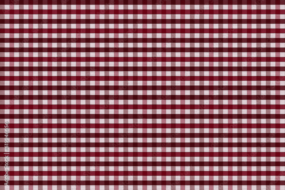 Fototapeta premium macro fabric texture cotton, cell, red colors