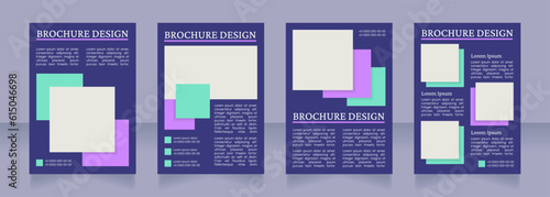 World famous tourist attractions blank brochure layout design. Vertical poster template set with empty copy space for text. Premade corporate reports collection. Editable flyer paper pages