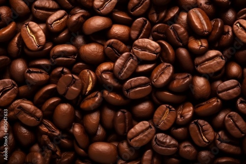 An Abundant Background of Coffee Beans, Generative AI
