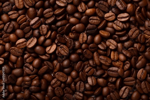 An Abundant Background of Coffee Beans  Generative AI