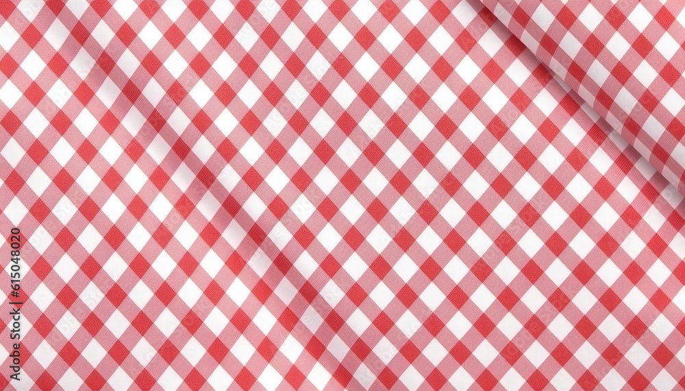 Gingham red print seamless pattern. Generative ai art Gingham red print seamless pattern. Generative ai art